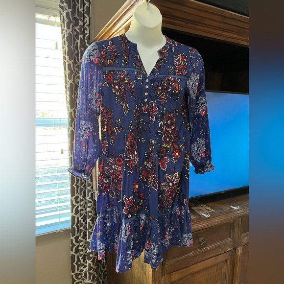 Anthropologie Diana Pintucked Dress Women’s XS Oversized Could also fit Small! - Picture 3 of 10